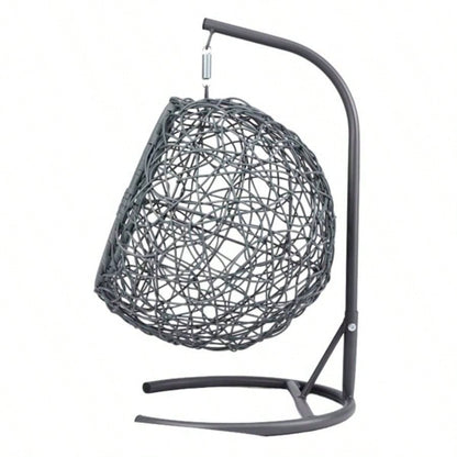 Swing Bed with Stand Cushion, Chair with Rattan Wicker Appearance, Indoor Hanging Swinging Bed Cats, Small Dogs, and Small Animals, Green