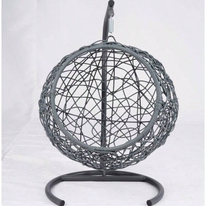 Swing Bed with Stand Cushion, Chair with Rattan Wicker Appearance, Indoor Hanging Swinging Bed Cats, Small Dogs, and Small Animals, Green