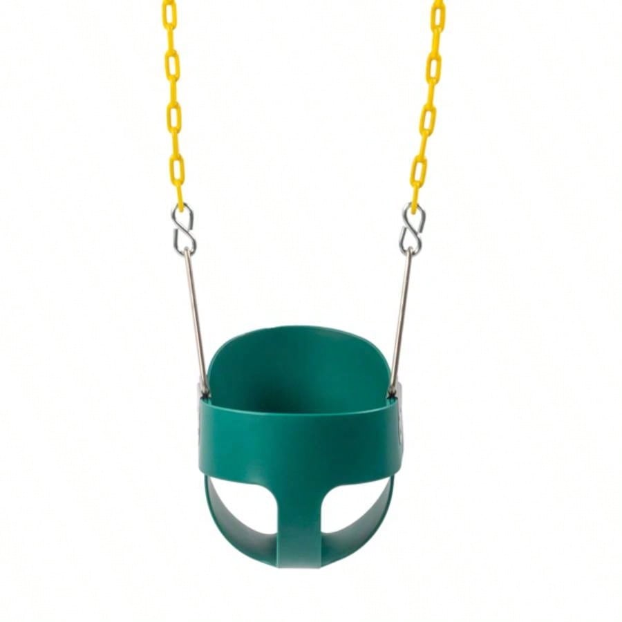 EVA+ Iron Swing+ Hanging basket swing combination Green Swing