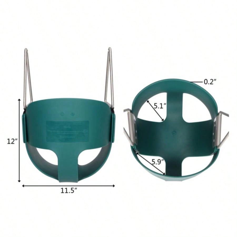 EVA+ Iron Swing+ Hanging basket swing combination Green Swing