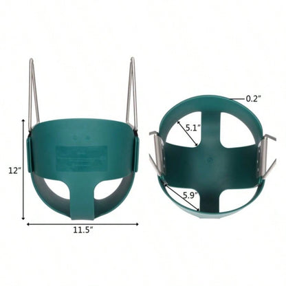 EVA+ Iron Swing+ Hanging basket swing combination Green Swing