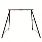 Swing Sets Backyard, Swingset Outdoor Kids, Toddler Porch Swing, Metal A - Frame Swing Stand Indoor, Adult Backyard Swing Frame, Easy to Assemble, Red without Swing