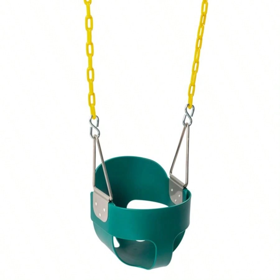 EVA+ Iron Swing+ Hanging basket swing combination Green Swing