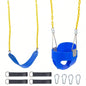 EVA+ Iron Swing+ Hanging basket swing combination Blue Swing
