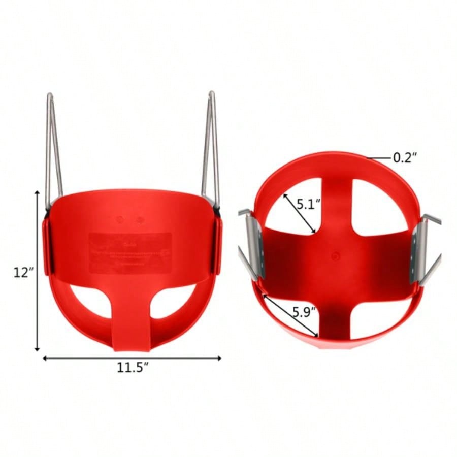 Swing Set Stuff Highback Full Bucket Swing Red