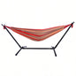 Portable Outdoor Polyester Hammock Set Red