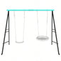 Swing Stand Frame, Swing Set Frame Both Kids and Adults, 500 Lbs Heavy - Duty Metal A - Frame Backyard Swing Indoor Outdoor, GreenFrame Only