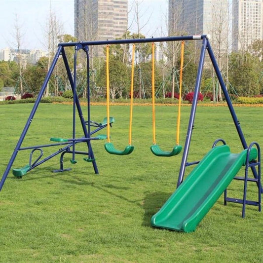 Metal Swing Set/ Slide
