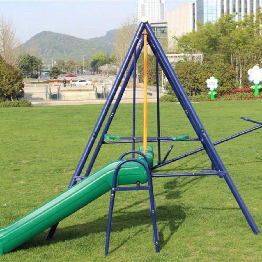 Metal Swing Set/ Slide