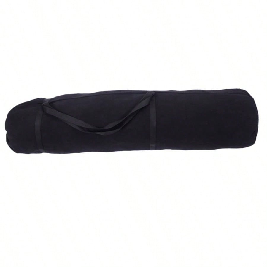 Portable Outdoor Polyester Hammock Set Black Background Silver Flower Colorful