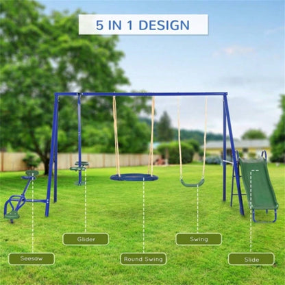 Kids Swing and Slide Set