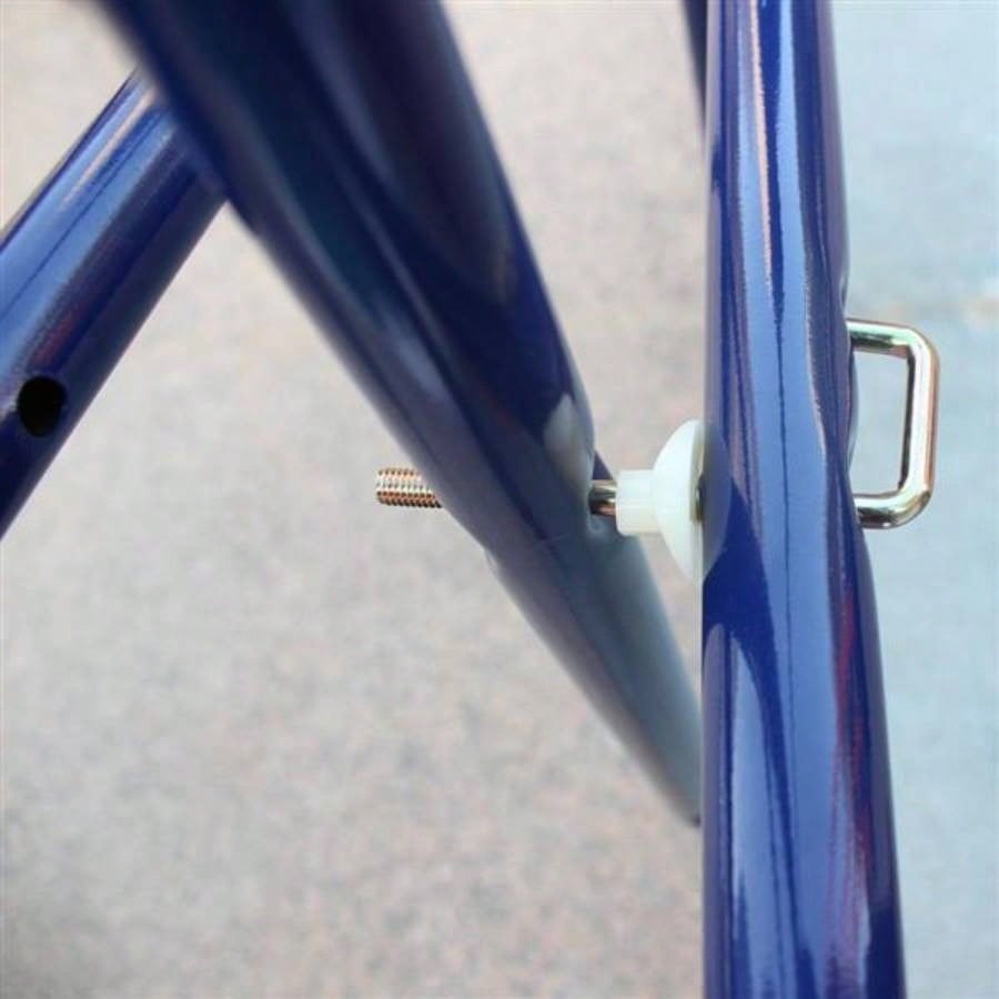 A - Frame Metal Swing Set/ Slide Blue, Green, Orange