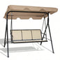 3 - person garden swing Brown