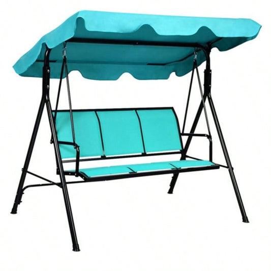 3 - person garden swing Blue
