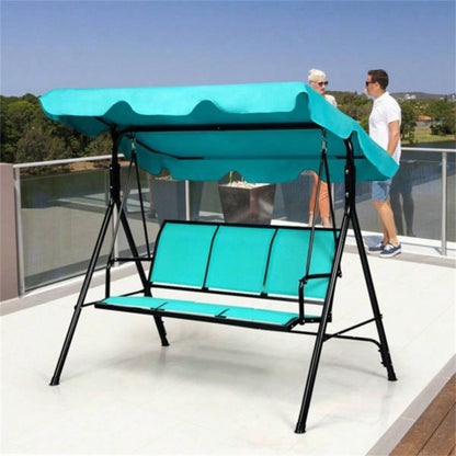 3 - person garden swing Blue