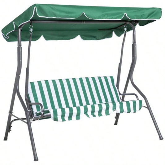 3 - Outdoor Porch Swing - Green Prohibited by