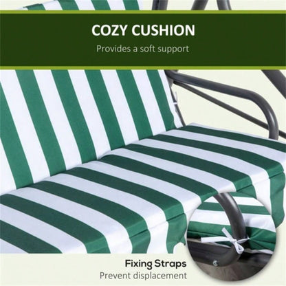 3 - Outdoor Porch Swing - Green Prohibited by