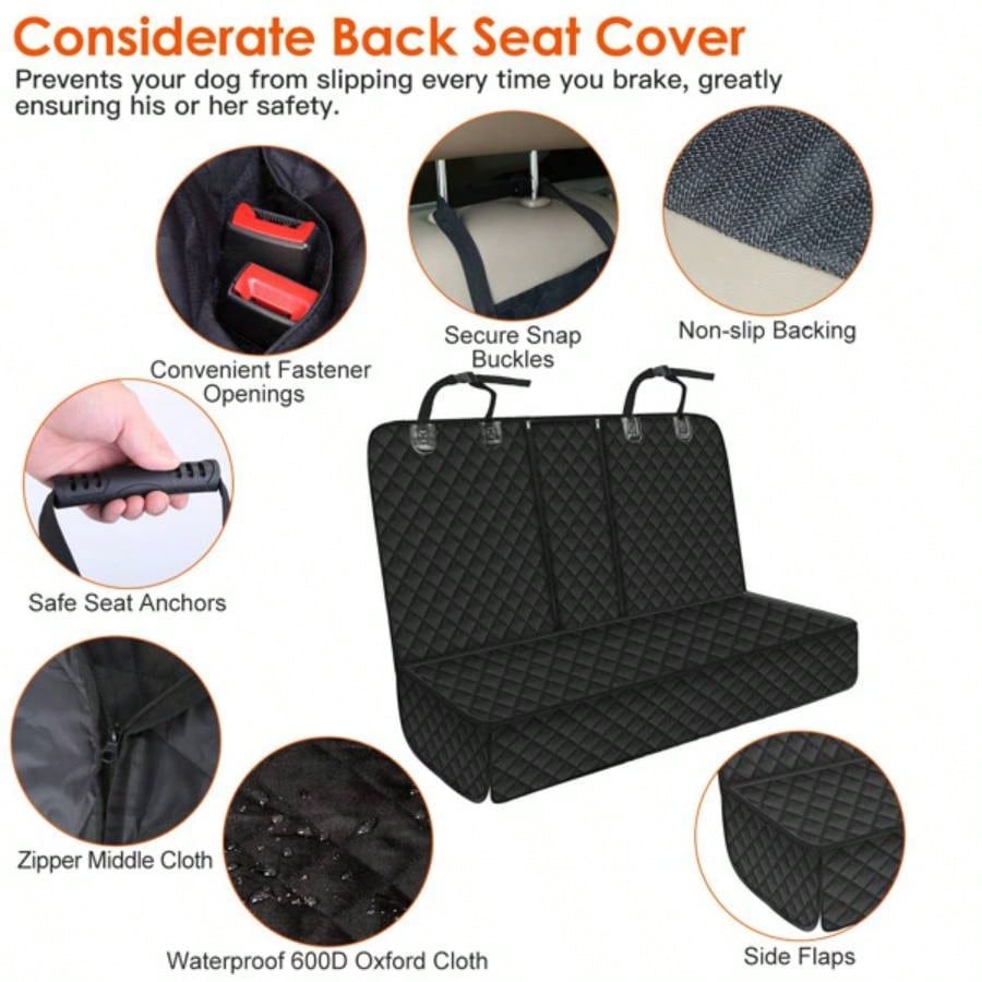 Dog Car Cover, Back Extender Dogs, Dog Hammock Car Backseat, Non Inflatable Dog Cover Back, Hard Bottom Back Protector, Trucs SUVs