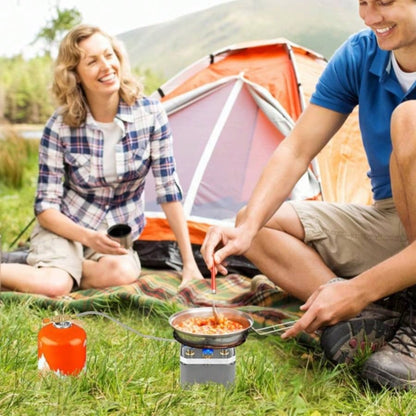 12000W Portable Camping Stove With Cassette Adapter Windproof Outdoor Backpacking with Carrying Igniter Outdoor Hiking Camping Picnic Backpacking