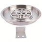 19 - inch Recessed Fire Pit Pan Stainless Steel Fire Pit Kit Round Indoor or Outdoor