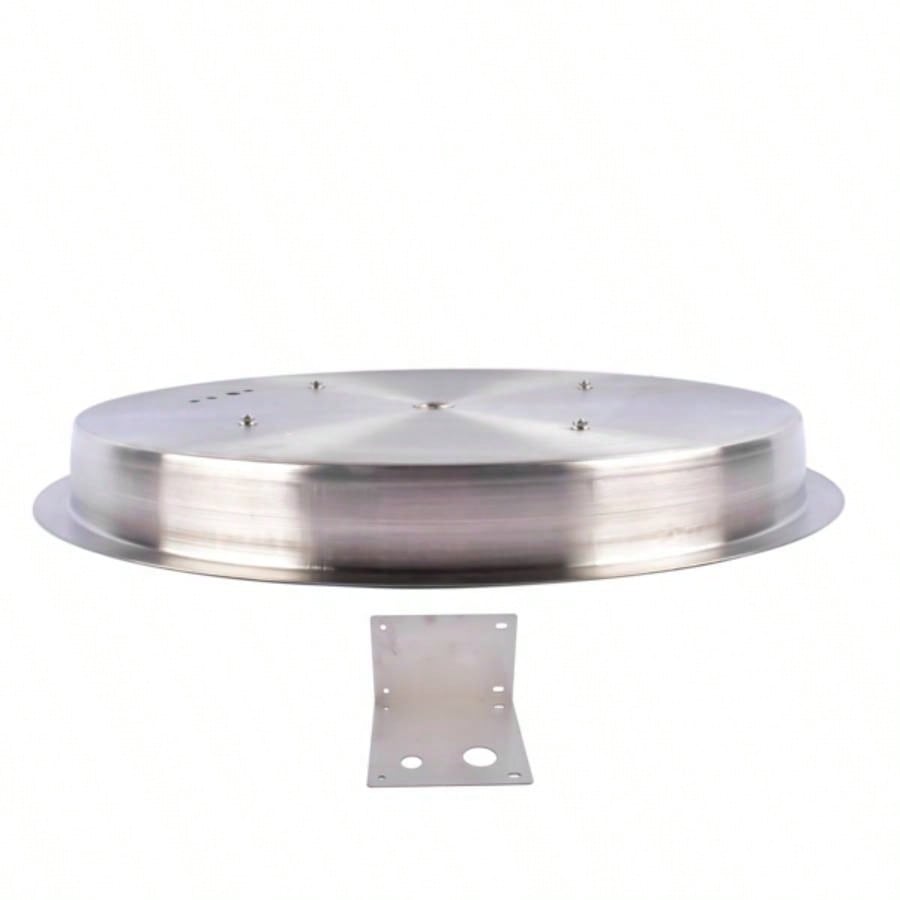 19 - inch Recessed Fire Pit Pan Stainless Steel Fire Pit Kit Round Indoor or Outdoor