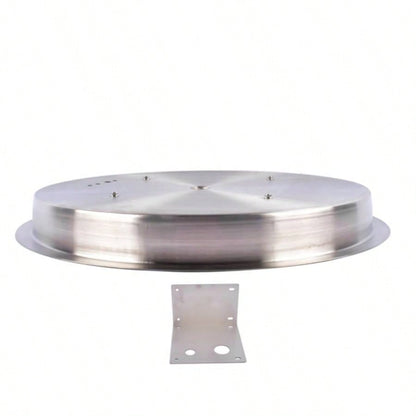 19 - inch Recessed Fire Pit Pan Stainless Steel Fire Pit Kit Round Indoor or Outdoor
