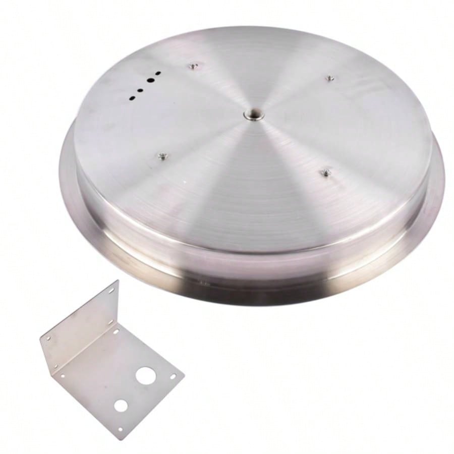 19 - inch Recessed Fire Pit Pan Stainless Steel Fire Pit Kit Round Indoor or Outdoor