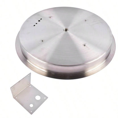 19 - inch Recessed Fire Pit Pan Stainless Steel Fire Pit Kit Round Indoor or Outdoor