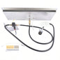30x10 - inch Fire Pit Pan Stainless Steel Fire Pit Kit Rectangular Indoor or Outdoor