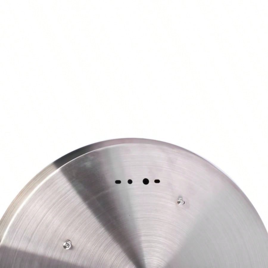 19 - inch Recessed Fire Pit Pan Stainless Steel Fire Pit Kit Round Indoor or Outdoor