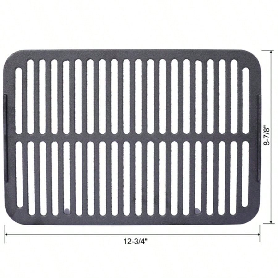 Oval Cast Iron Grill Outdoor, Portable Charcoal Grill and Tabletop Cast Iron Skillet - Cast Iron, Enameled, Durable, Small Charcoal Grill, Camping Stove, Hibachi Grill