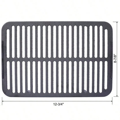 Oval Cast Iron Grill Outdoor, Portable Charcoal Grill and Tabletop Cast Iron Skillet - Cast Iron, Enameled, Durable, Small Charcoal Grill, Camping Stove, Hibachi Grill