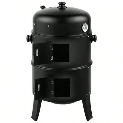 80*41*48cm Iron Spray Smoker Carbon Grill Black