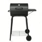 Charcoal Grills Outdoor BBQ Grill, Charcoal Grill with Side Table and Wheels, Outdoor Backyard Camping Picnics Patio and Parties