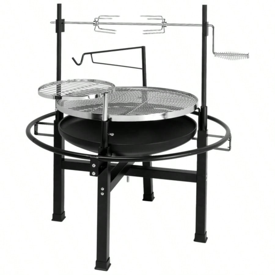 85*85*108cm Round Iron Spray Grill Black