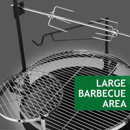 85*85*108cm Round Iron Spray Grill Black