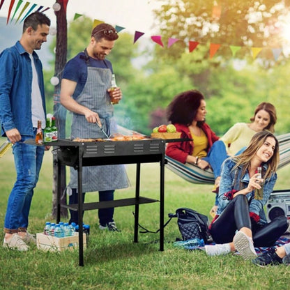 Portable Charcoal Grills Outdoor BBQ, Foldable Kabob Barbecue Grill Camping Hibachi BBQ Griddle Lamb Skewer in Garden Backyard Party Picnic Travel Outdoor Cooking