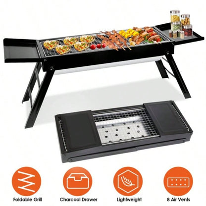Portable BBQ Griddle, Foldable Kabob Barbecue Outdoor Hibachi BBQ Lamb Skewer Camping Barbecue Grill in Garden Backyard Party Picnic TravelNo shipments on weekends