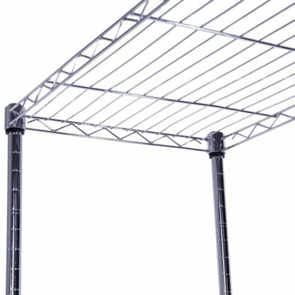 5 - Layer Plated Iron Shelf with 1.5 Nylon Wheels 165*90*35