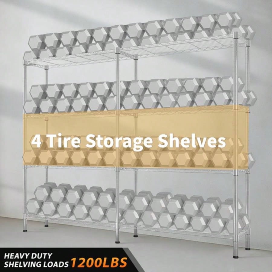 5839; 39; Adjustable Storage Shelves 1200LBS NSF Wire Shelving Unit 4 Tier Metal Shelving Storage Rack Shelves Storage Heavy Duty Garage Shelf Pantry Shelves Kitchen Shelving, 5839; 39; 59.0639; 39; H*