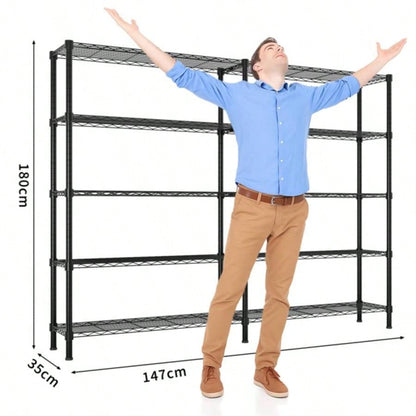5839; 39; 160; Adjustable160; Storage Shelves160; 1500LBS160; NSF160; Wire Shelving Unit160; 5160; Tier Metal Shelving Storage Rack Shelves Storage Heavy Duty Garage Shelf Pantry Shelves Kitchen Shelving, 160; 5839; 39; 7139; 39; H*
