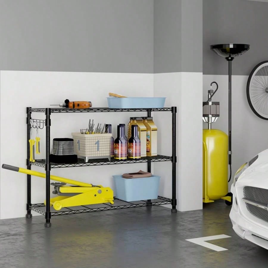 6 - Tier disassembly and assembly NSF - Certified Steel Wire Shelving with Wheels