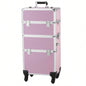 3 in 1 Aluminum Cosmetic Makeup Tattoo Box Pink