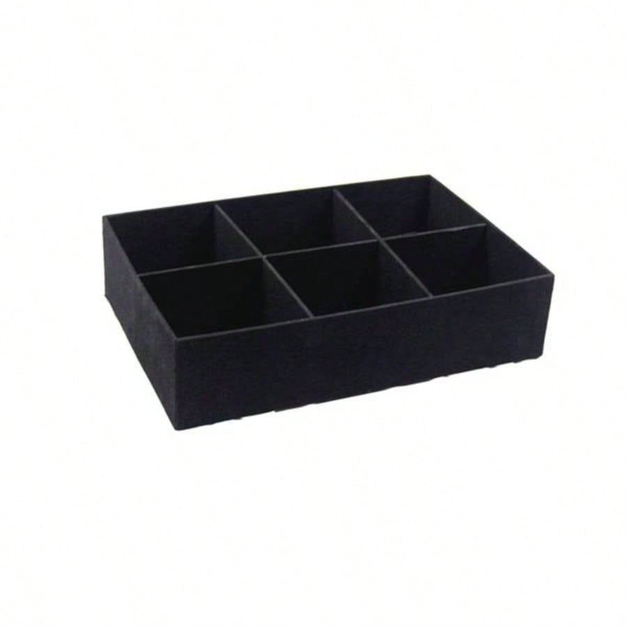 4 - in - 1 Draw - bar Style Interchangeable Aluminum Rolling Makeup Black
