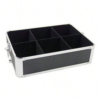 4 - in - 1 Draw - bar Style Interchangeable Aluminum Rolling Makeup Black