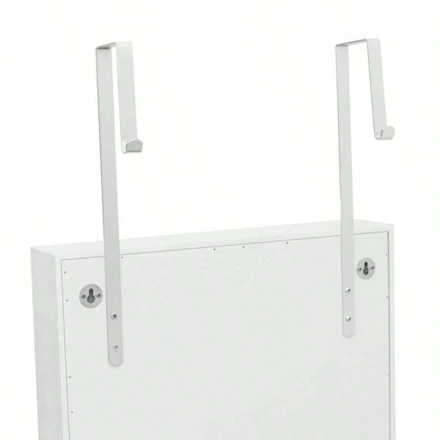 Whole Surface PVC Film Wall Hanging Door With Lock Jewelry Cabinet Fitting Mirror Cabinet