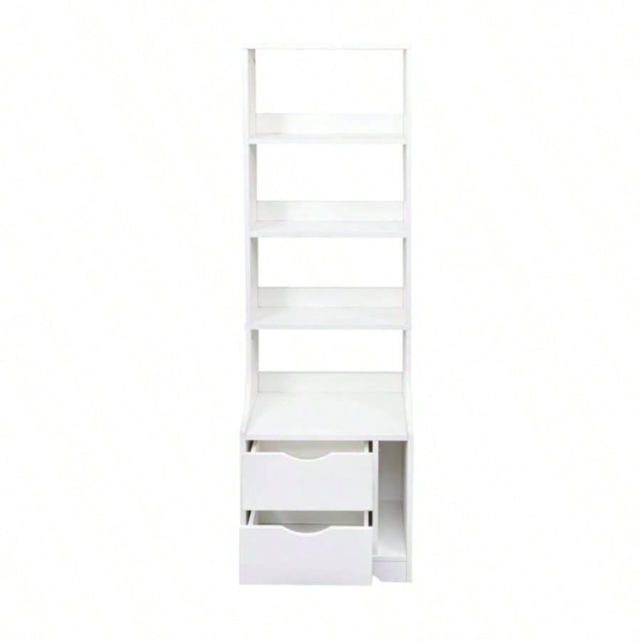 Night Stand with Bookshelf, Night Stand with 2 Storage Drawers Bedroom