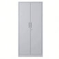 71H Metal Garage Storage Cabinet, White Steel Locking Cabinet with Doors and 3 Adjustable Shelves, Tall Cabinets Garage Storage Systems Lockable File Cabinet Home Office, Classroom, Pantry
