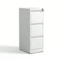 3 Drawer Metal Vertical File Cabinet with Lock Office Home Steel Vertical File Cabinet A4 Legal/Letter Size3
