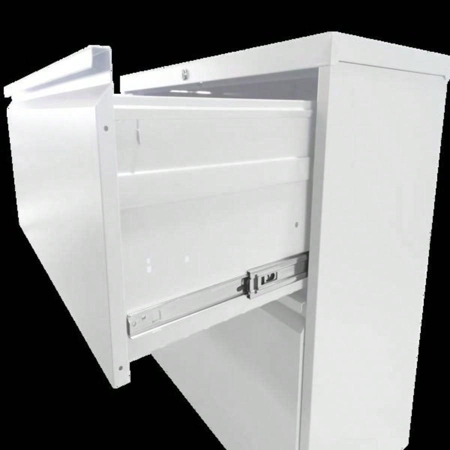 2 Drawer Metal Vertical File Cabinet with Lock Office Home Steel Vertical File Cabinet A4 Legal/Letter Size